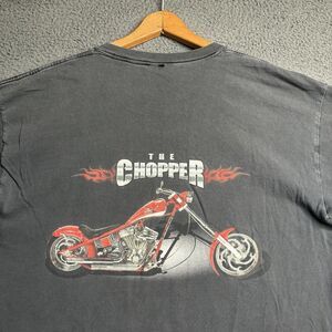 Vintage Snap-on Tools Graphic T-Shirt XL The Chopper Distressed Burnout Biker